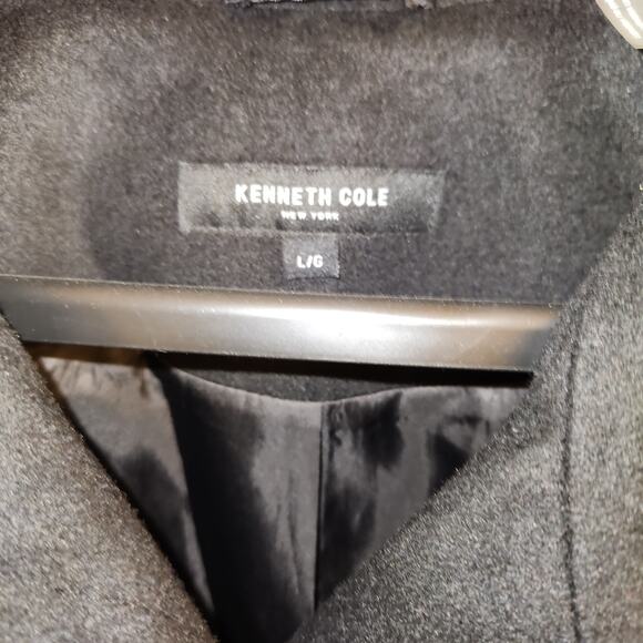 Kenneth Cole Women's Classic Wool Walker W Three Button Stand Collar Size L New - Picture 5 of 9